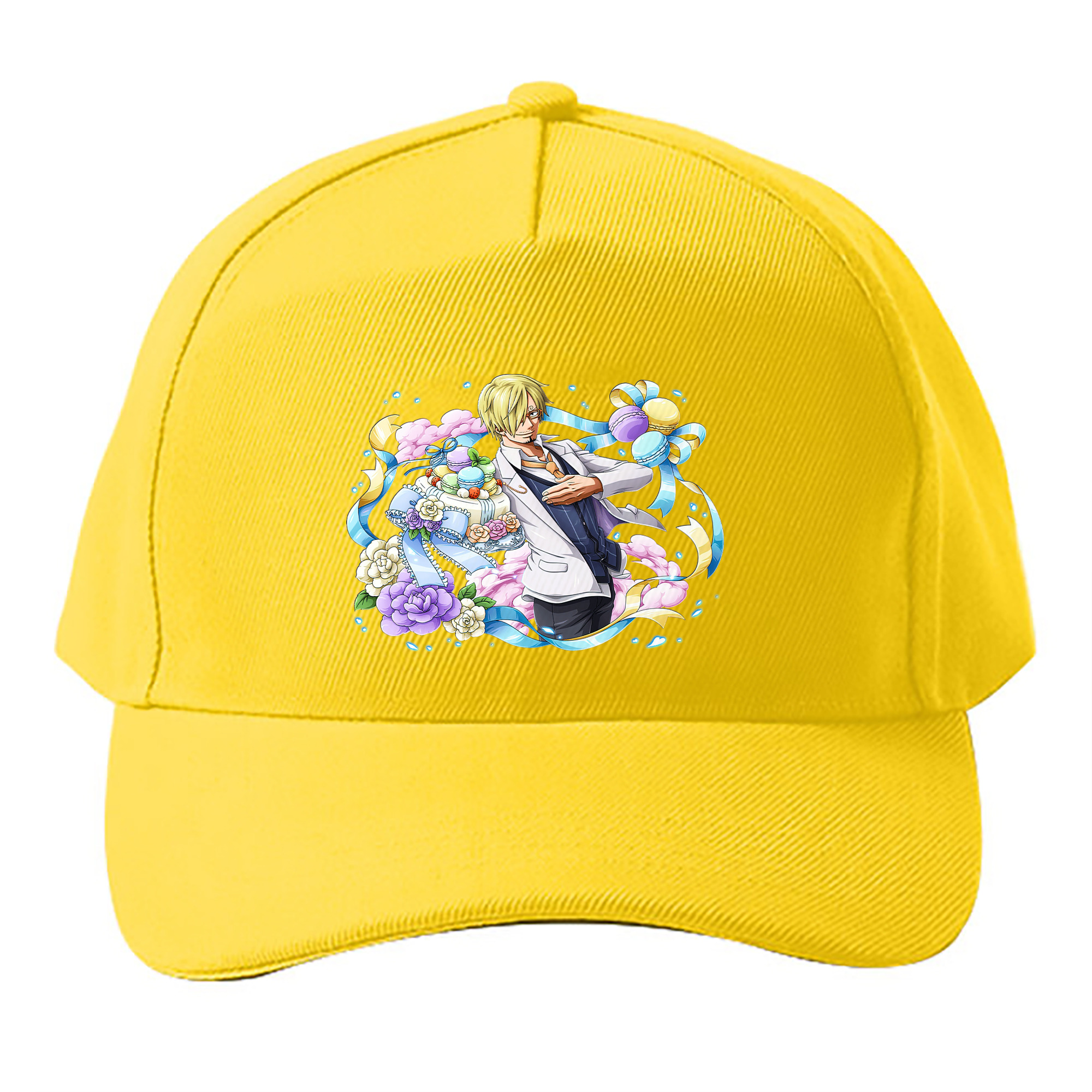（画像用） ワンピース サンジ ONE PIECE Sanji ベースボールキャップ 綿100％ 男女兼用 帽子 スポーツ